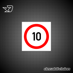 Speed Limit Sign 10km Speed Limit Sign 10km
